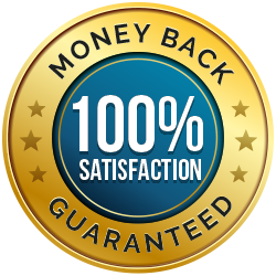 100% Satisfaction Money Back Guaranteed badge
