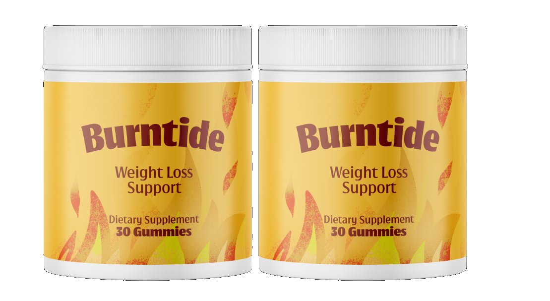 Two bottles of Burntide gummies side by side